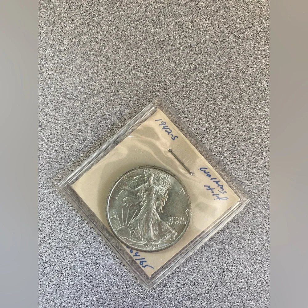 1942-S Walking Liberty Half Dollar Coin - Picture 16 of 16